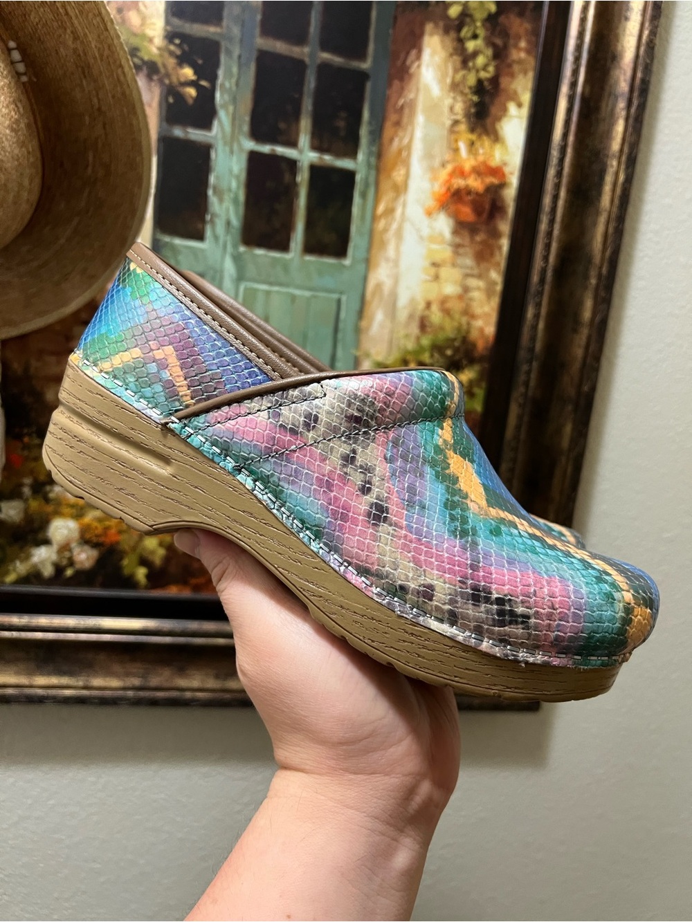 Dansko Professional Clogs Mermaid Metallic Scales clog